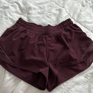 burgundy hotty hots 2.5” inseam